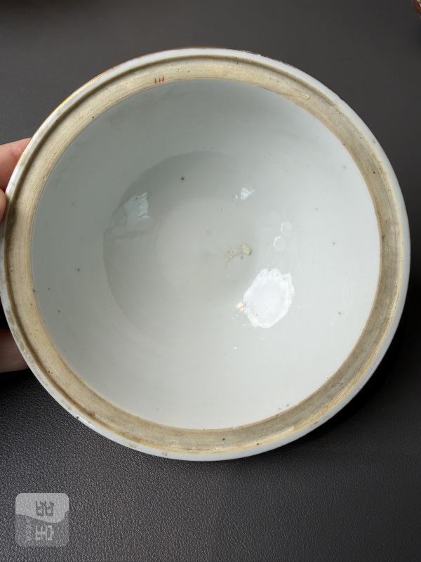清光绪 青花粉彩云龙纹暖锅一对 - 图5